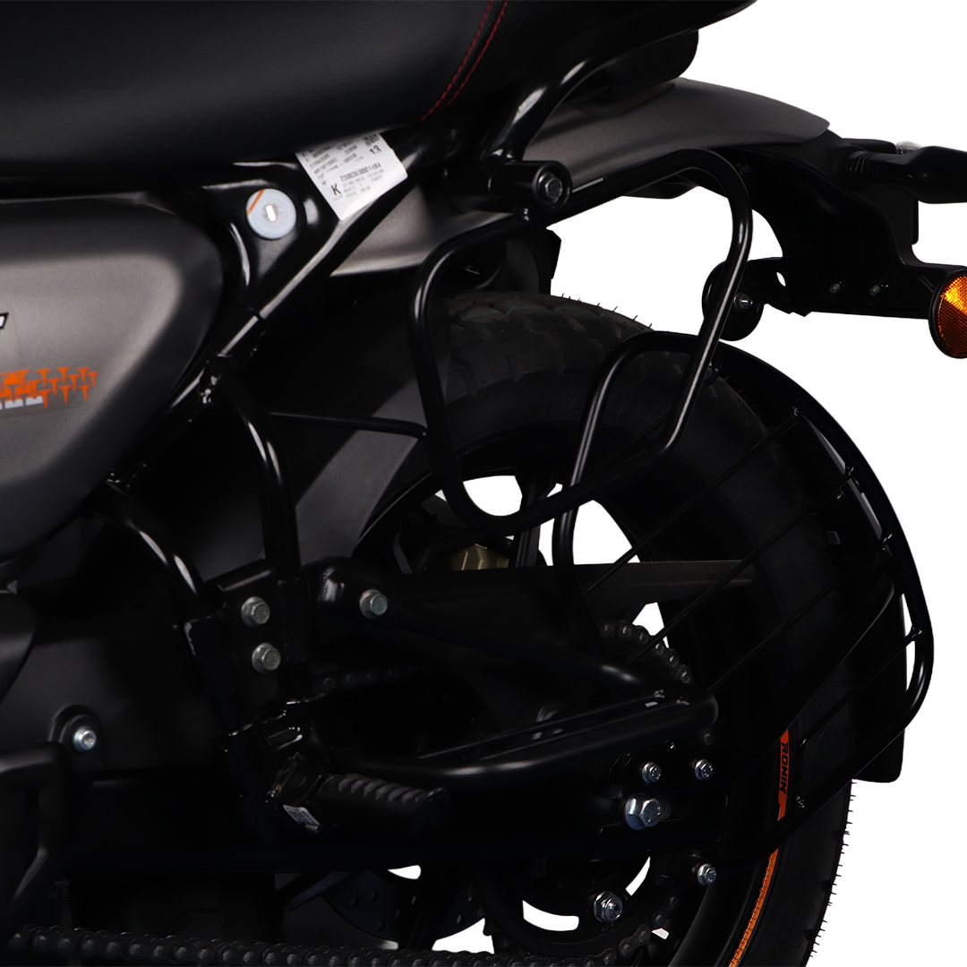 TVS Ronin-2025 Edition Long Touring Kit with Backrest, Pillion Holding Tube, Rear Rack and Side Stay Mounts